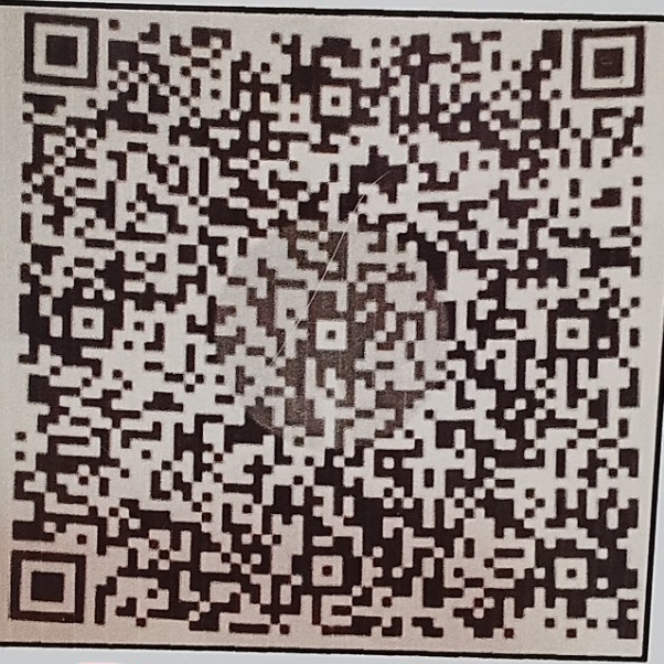 मंदिर के दान के लिए QR कोड